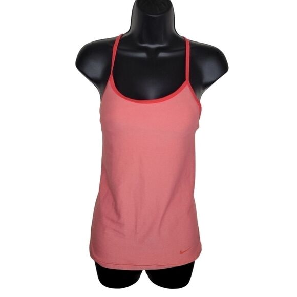 Nike Dri-FIT workout athletic racerback tank top xs coral - Picture 1 of 5